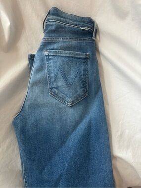 MOTHER Women's Blue Denim Jeans tomcat
